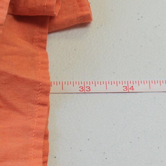 #425 Chico's Orange Cream-Colored Skirt Size 2 (12) - Picture 5 of 7